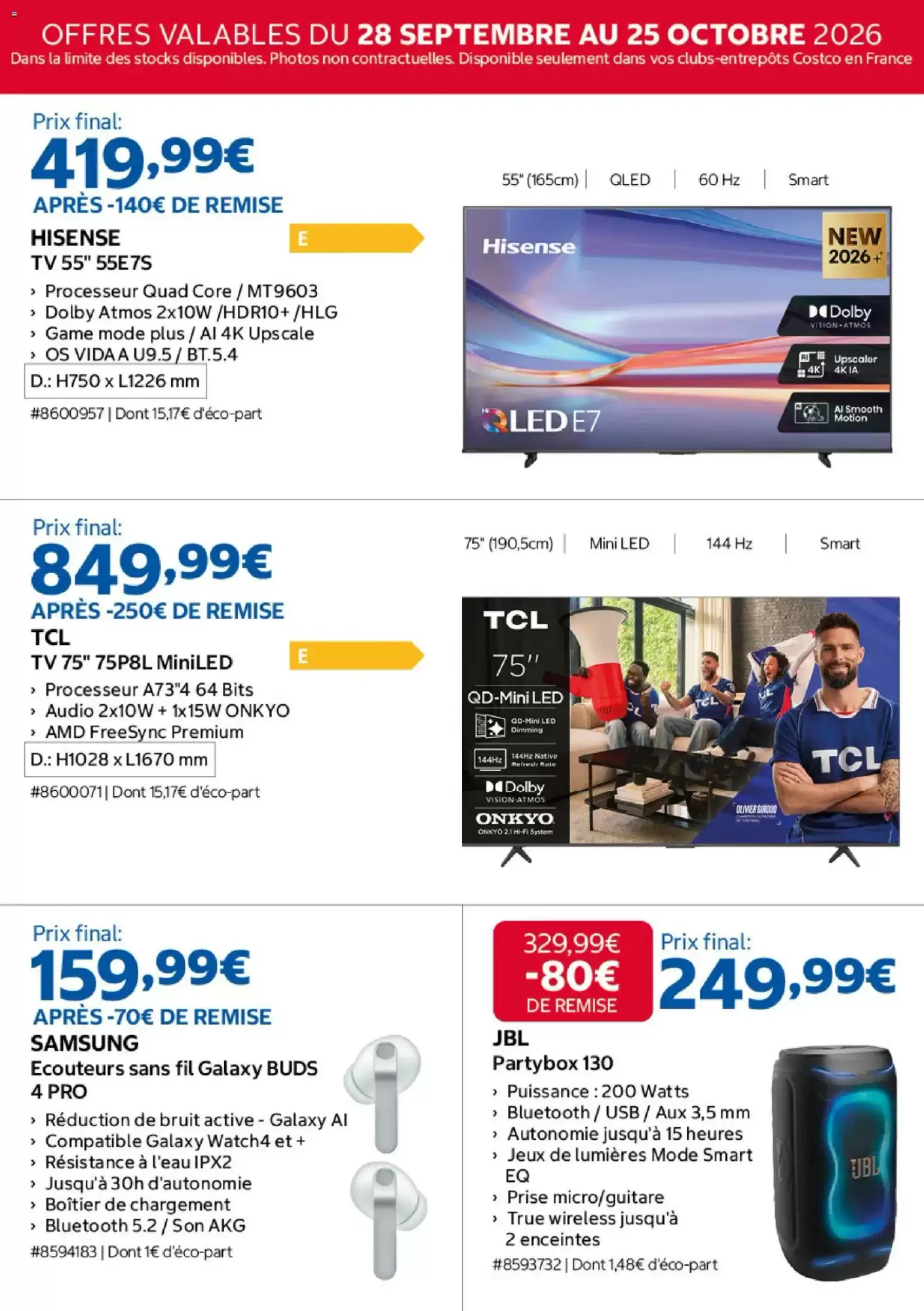 Catalogue Costco Du 28 Septembre Au 25 Octobre 2026 - Image 2 Du 28 Septembre