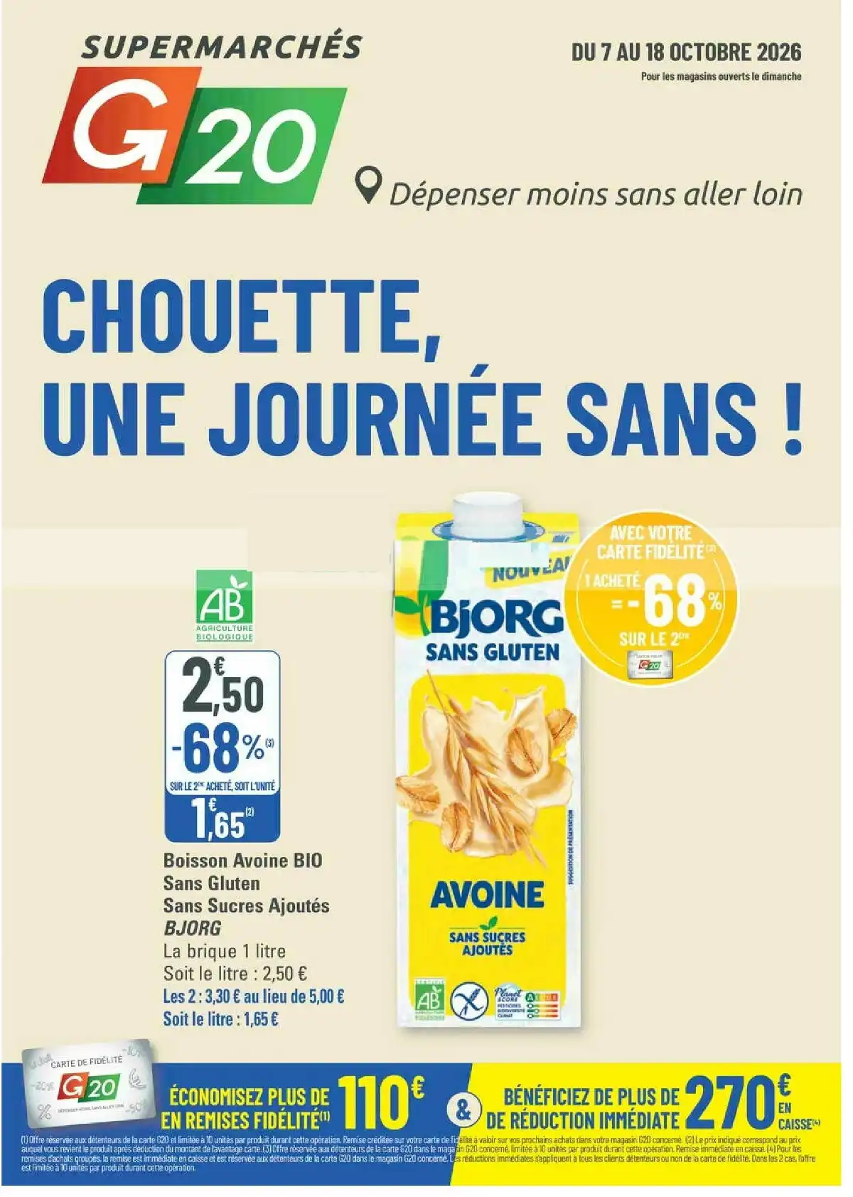 Catalogue G20 Du 7 Octobre Au 18 Octobre 2026 - Image 1 Du 7 Octobre