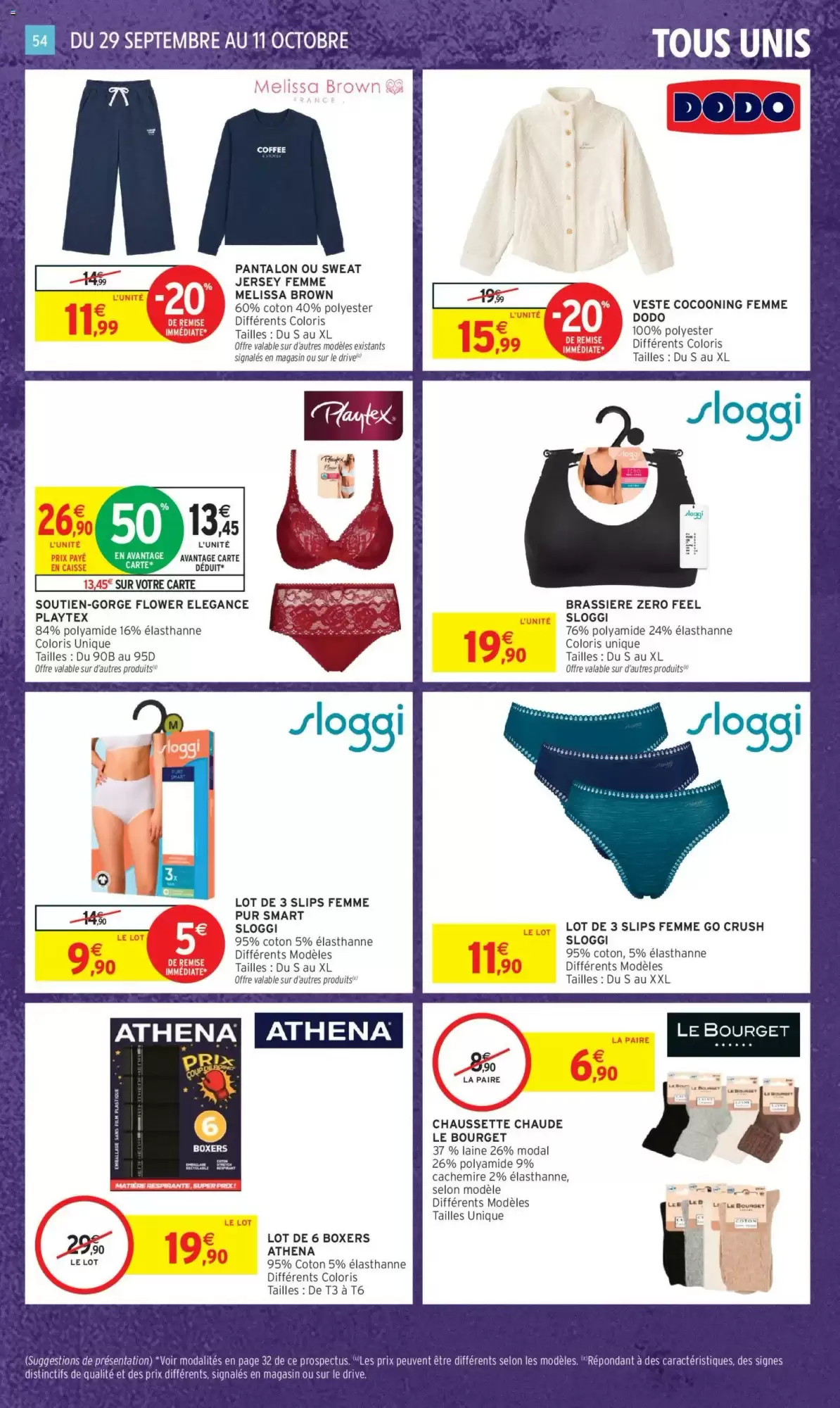 Du 29 Septembre