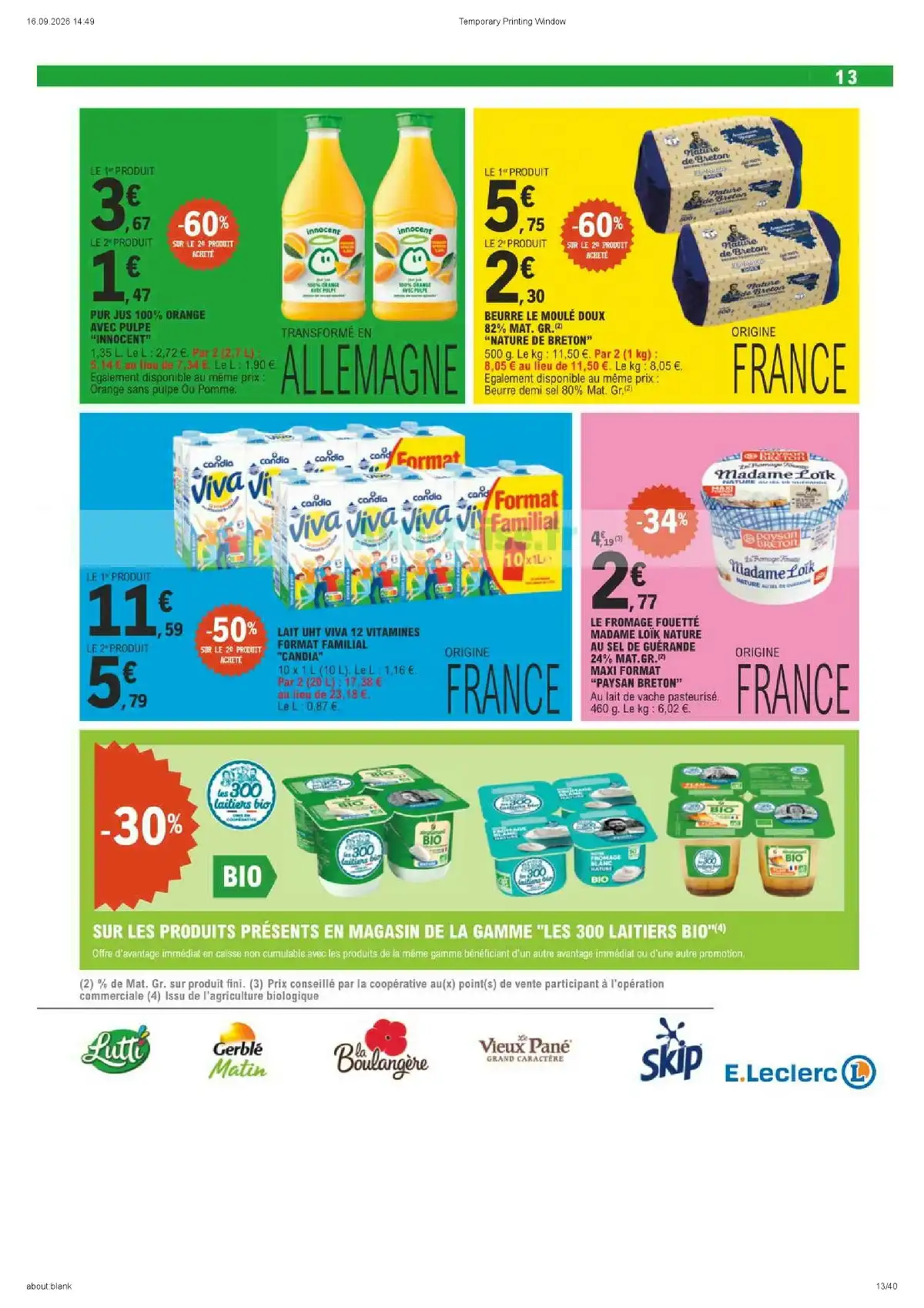 Catalogue Leclerc Du 22 Septembre Au 3 Octobre 2026 - Image 5 Du 22 Septembre