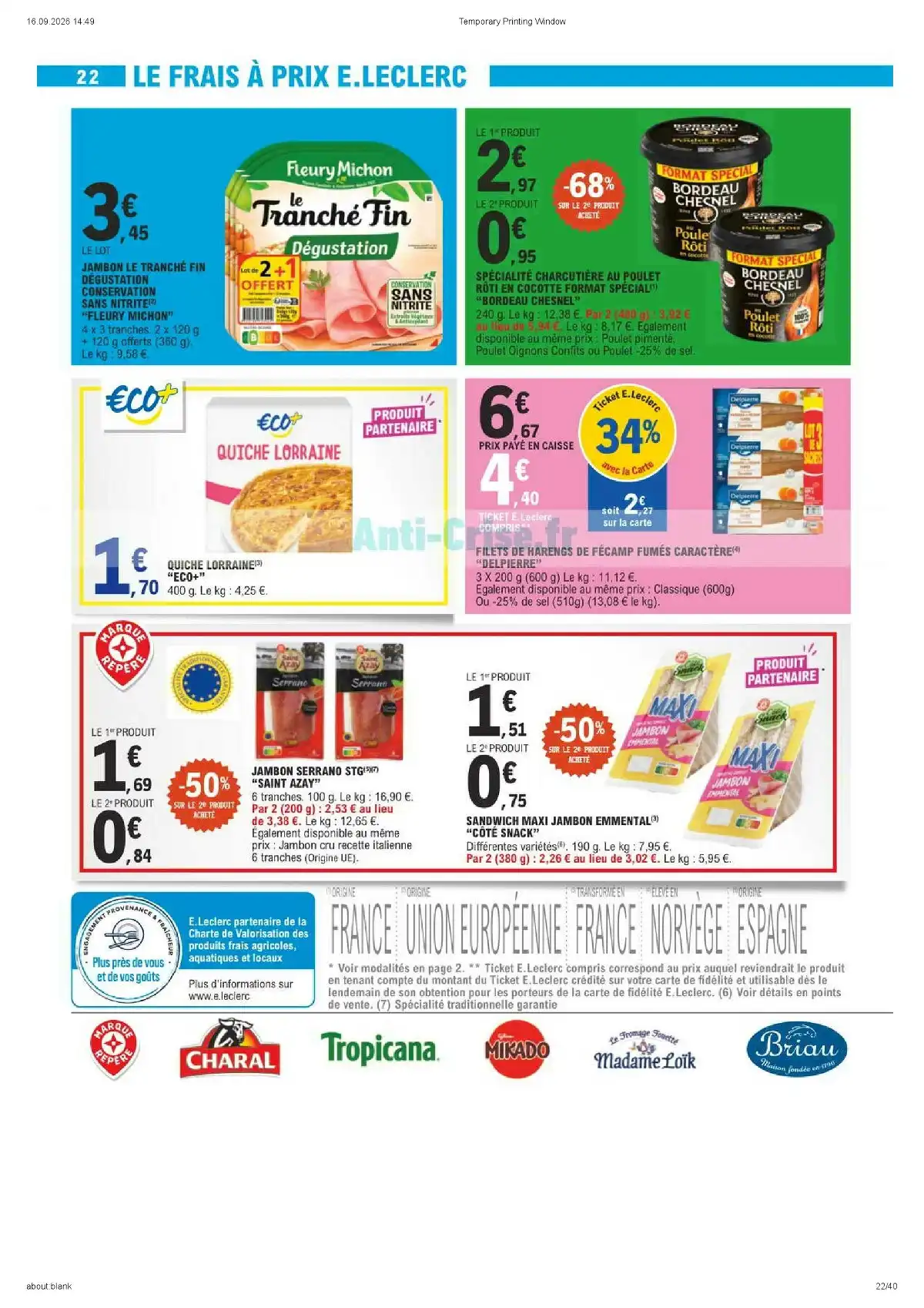 Catalogue Leclerc Du 22 Septembre Au 3 Octobre 2026 - Image 2 Du 22 Septembre