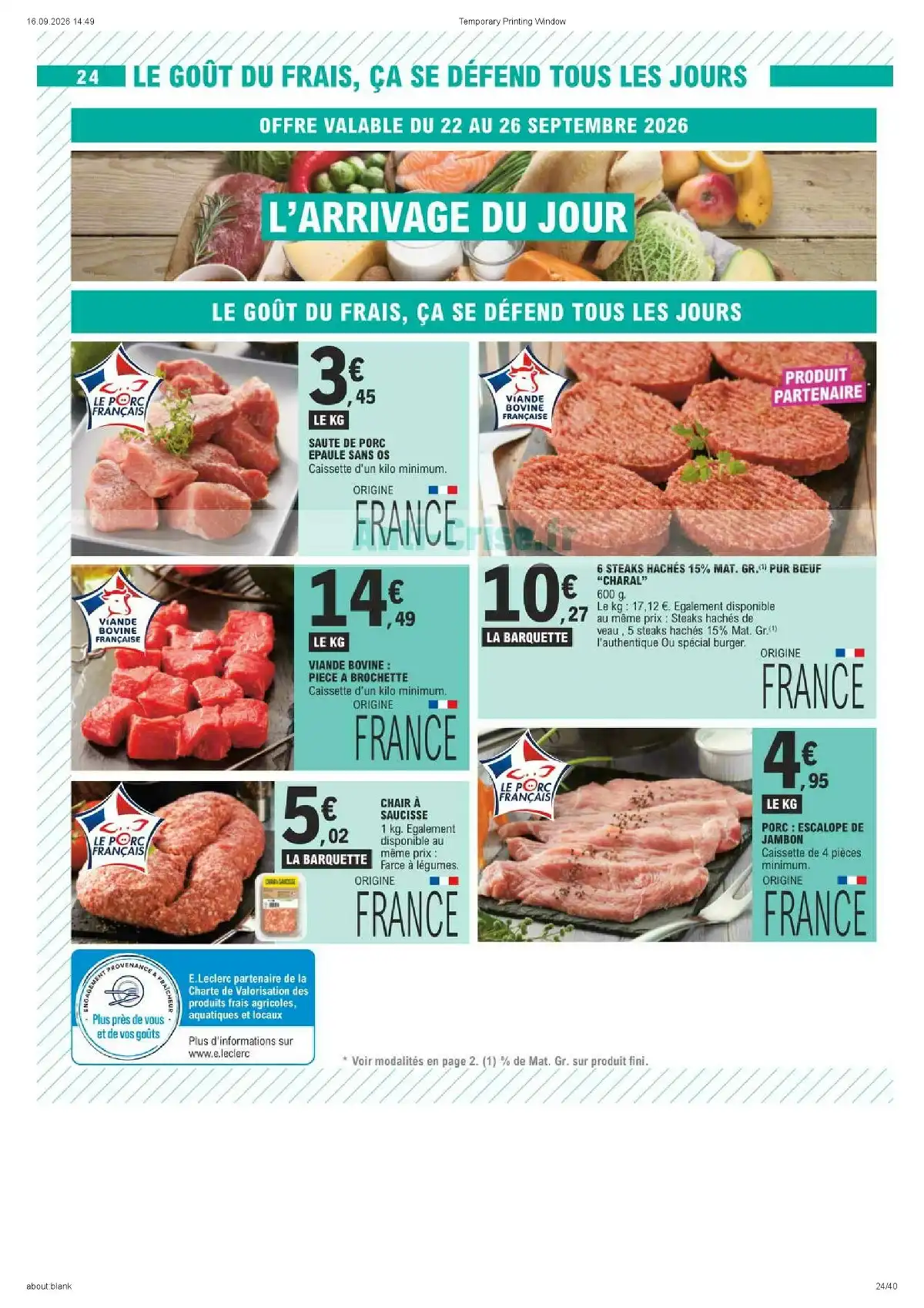 Catalogue Leclerc Du 22 Septembre Au 3 Octobre 2026 - Image 4 Du 22 Septembre