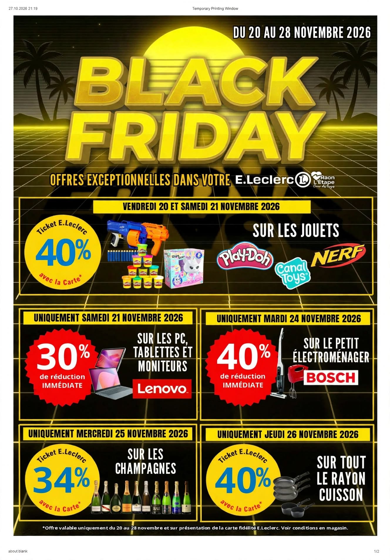 Du 20 Au 28 Novembre Local