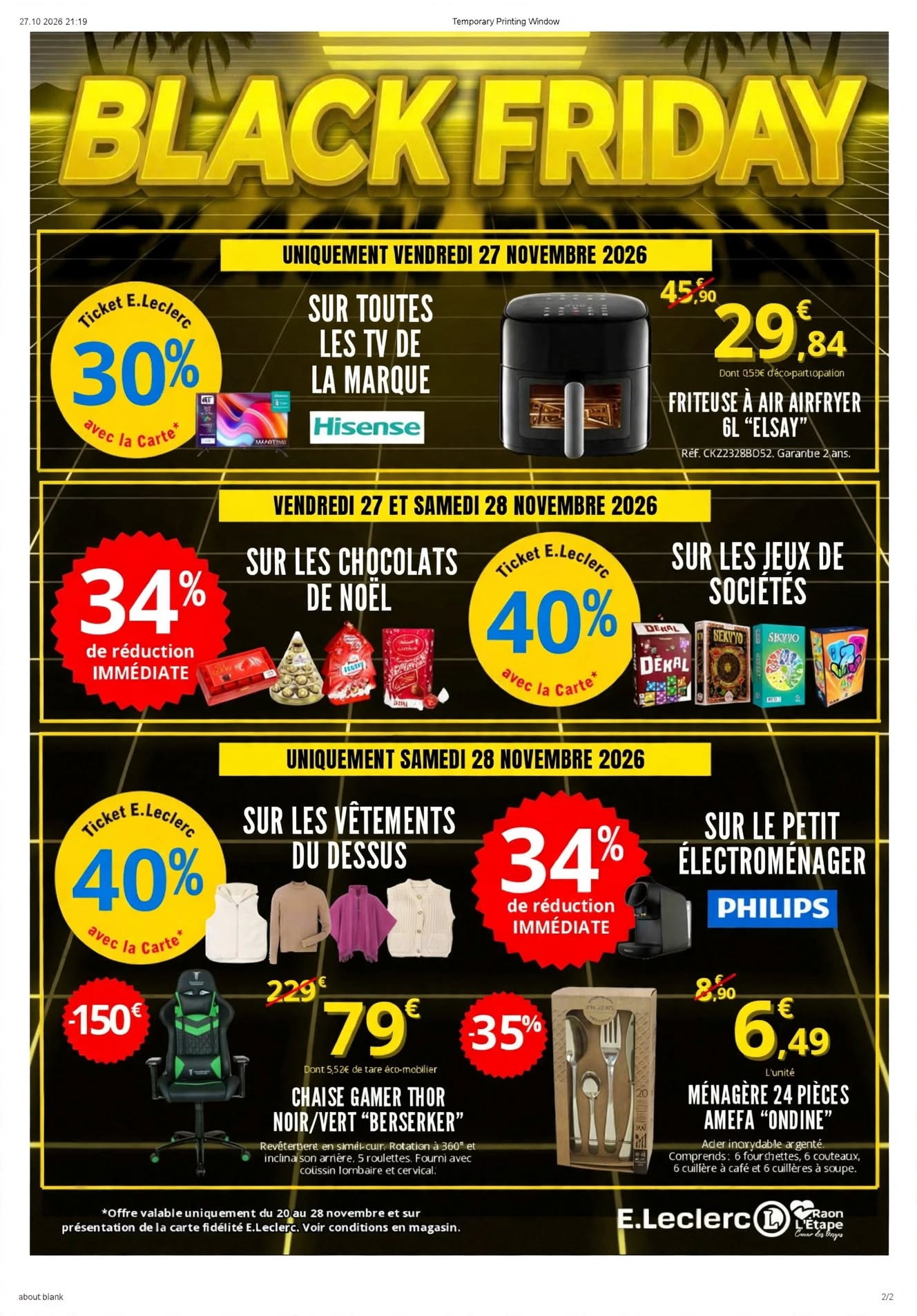 Du 20 Au 28 Novembre Local