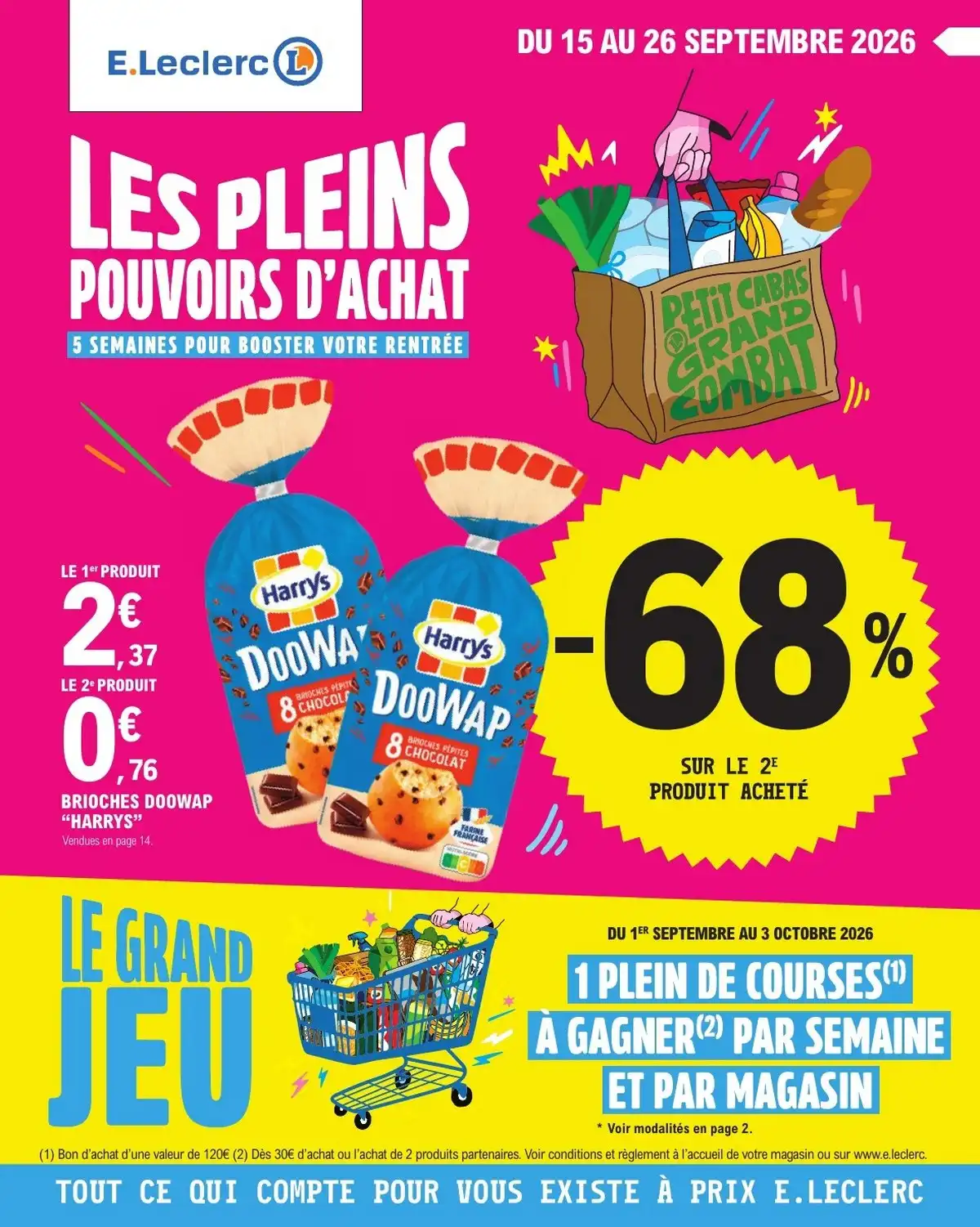 Catalogue Leclerc Du 15 Septembre Au 26 Septembre 2026 - Image 1 Du 15 Septembre