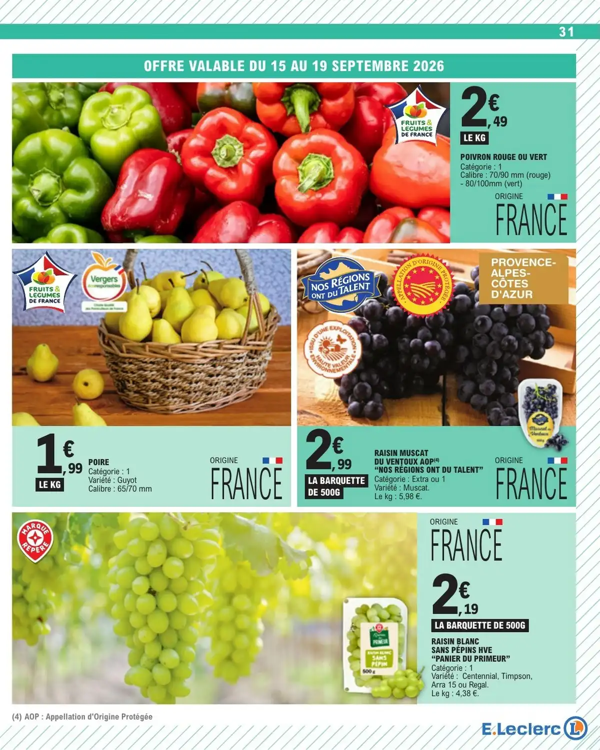Du 15 Septembre