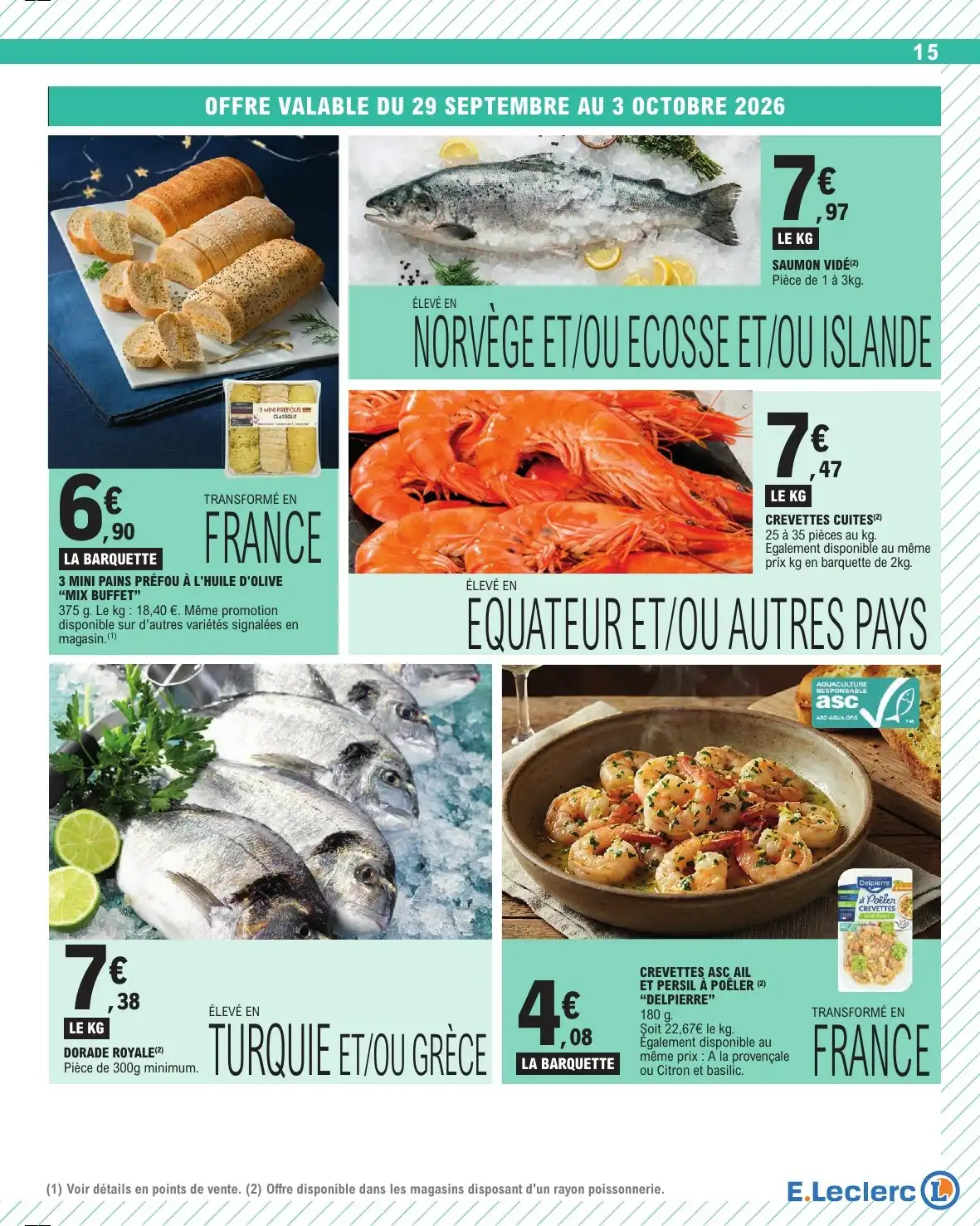 Du 29 Septembre