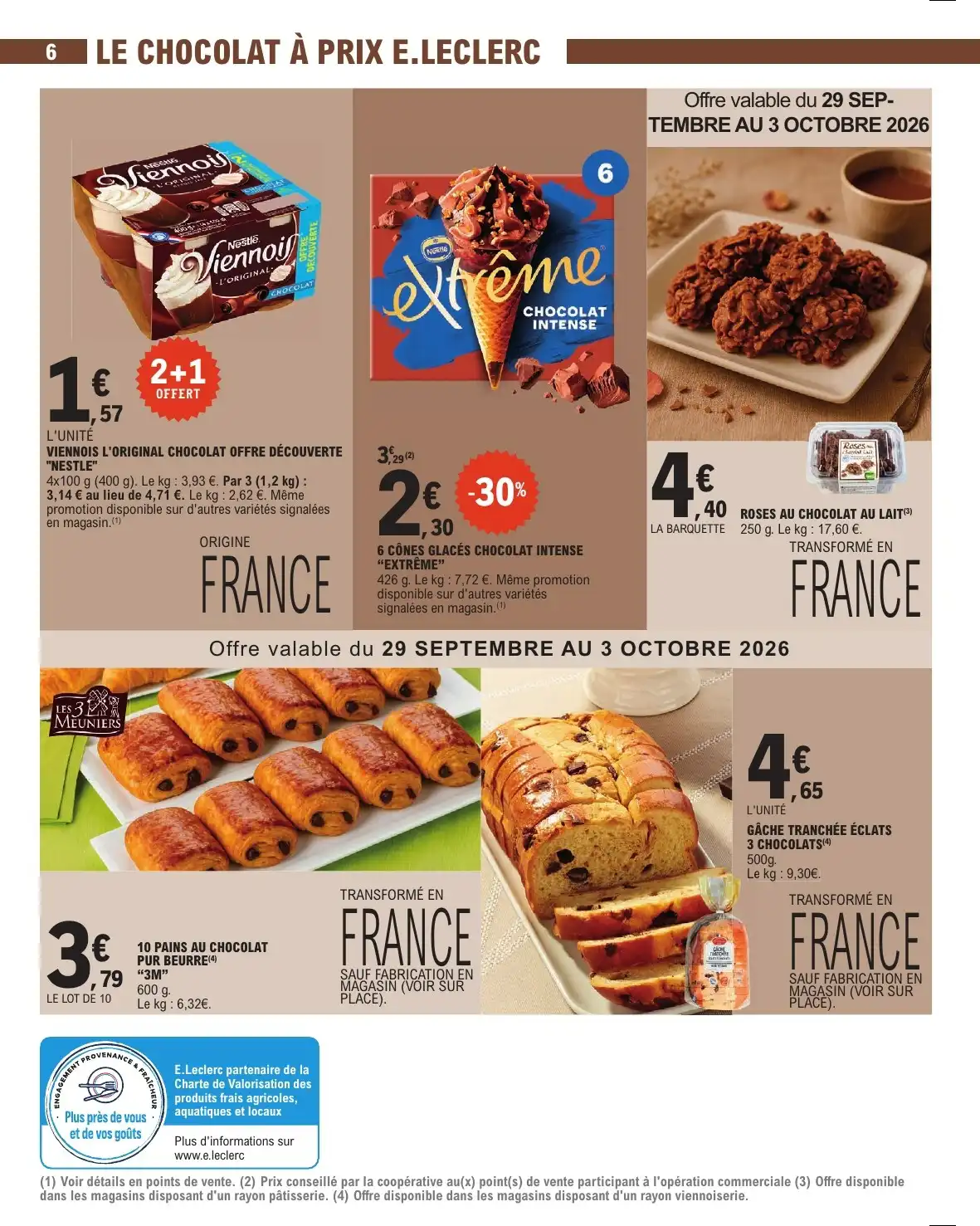 Du 29 Septembre
