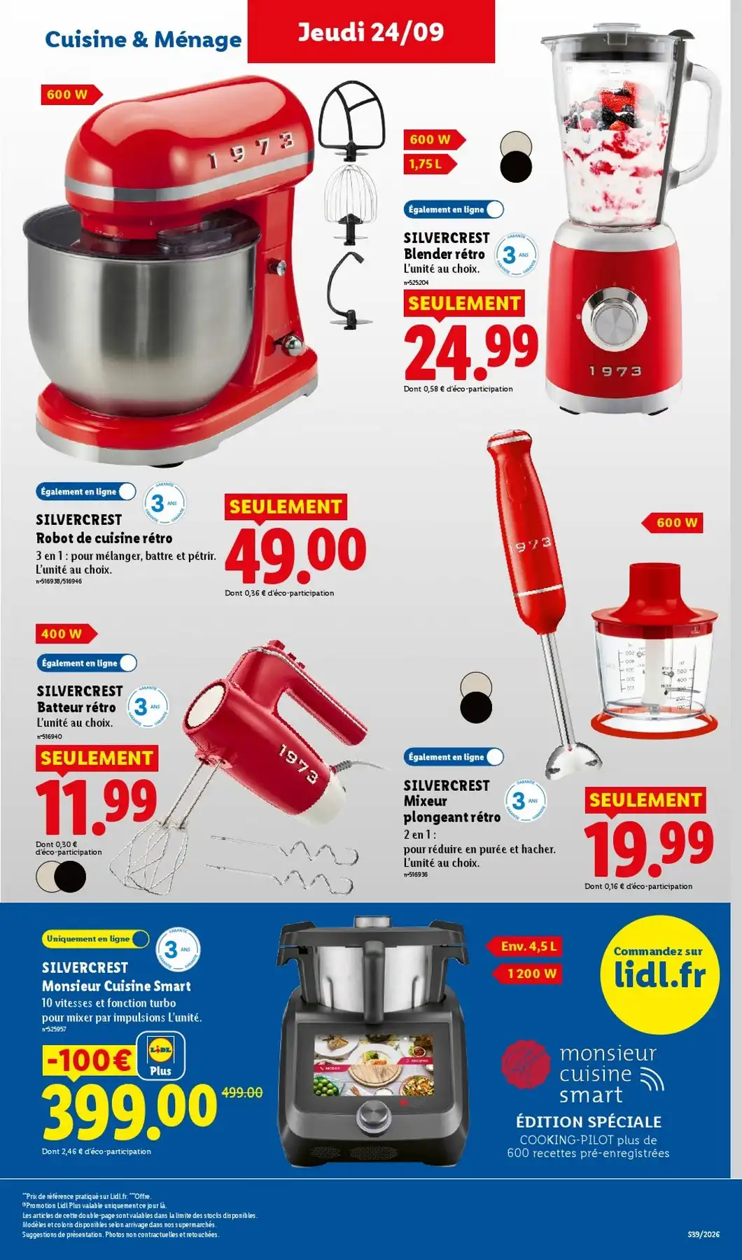 Catalogue Lidl Du 24 Septembre Au 30 Septembre 2026 - Image 1 Du 24 Septembre
