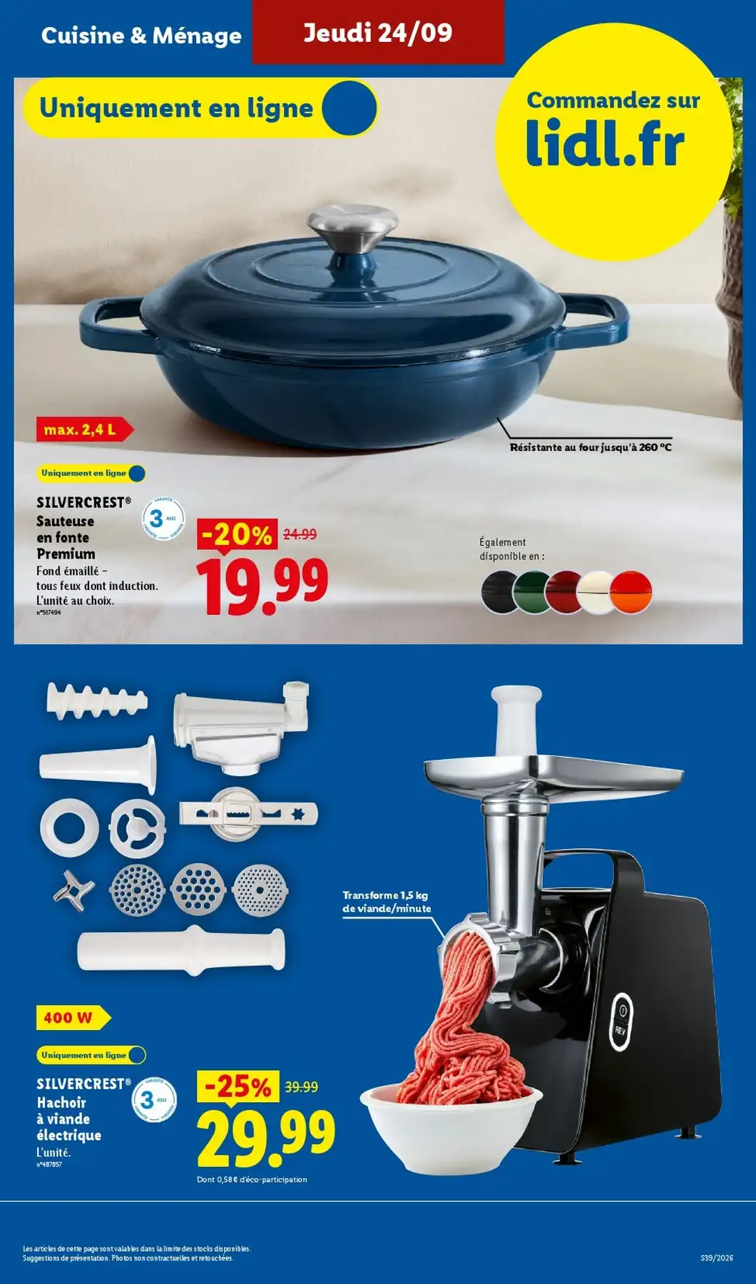 Catalogue Lidl Du 24 Septembre Au 30 Septembre 2026 - Image 1 Du 24 Septembre