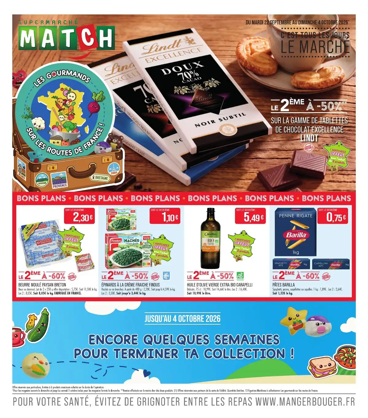 Catalogue Match Du 22 Septembre Au 4 Octobre 2026 - Image 1 Du 22 Septembre