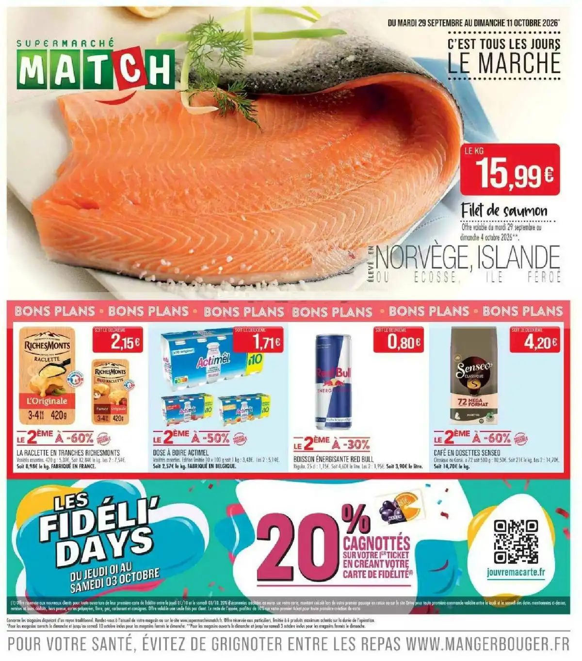 Catalogue Match Du 29 Septembre Au 11 Octobre 2026 - Image 1 Du 29 Septembre