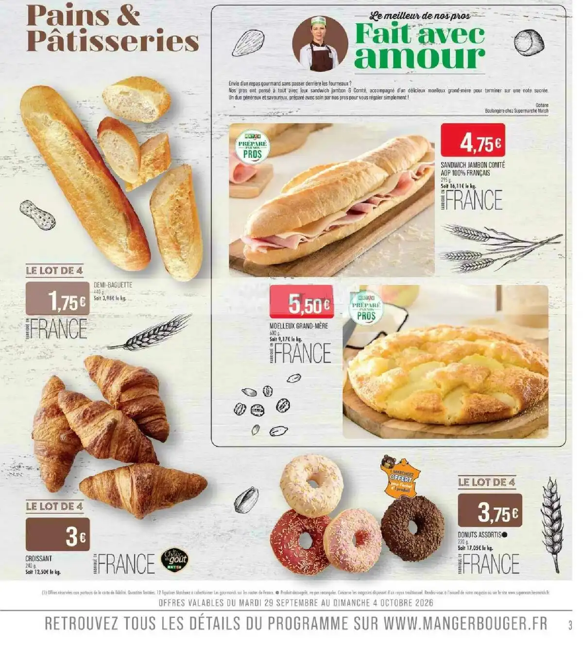 Catalogue Match Du 29 Septembre Au 11 Octobre 2026 - Image 1 Du 29 Septembre