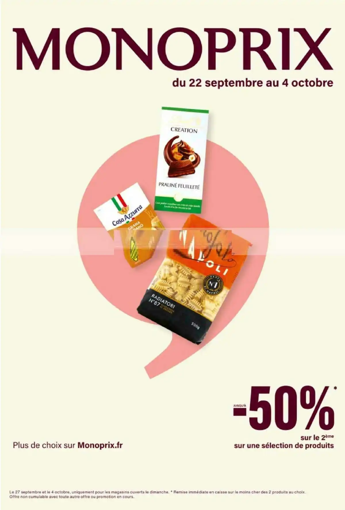 Catalogue Monoprix Du 22 Septembre Au 4 Octobre 2026 - Image 1 Du 22 Septembre