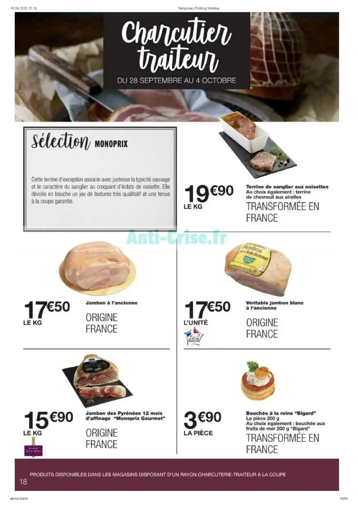 Catalogue Monoprix Du 22 Septembre Au 4 Octobre 2026 - Image 4 Du 22 Septembre