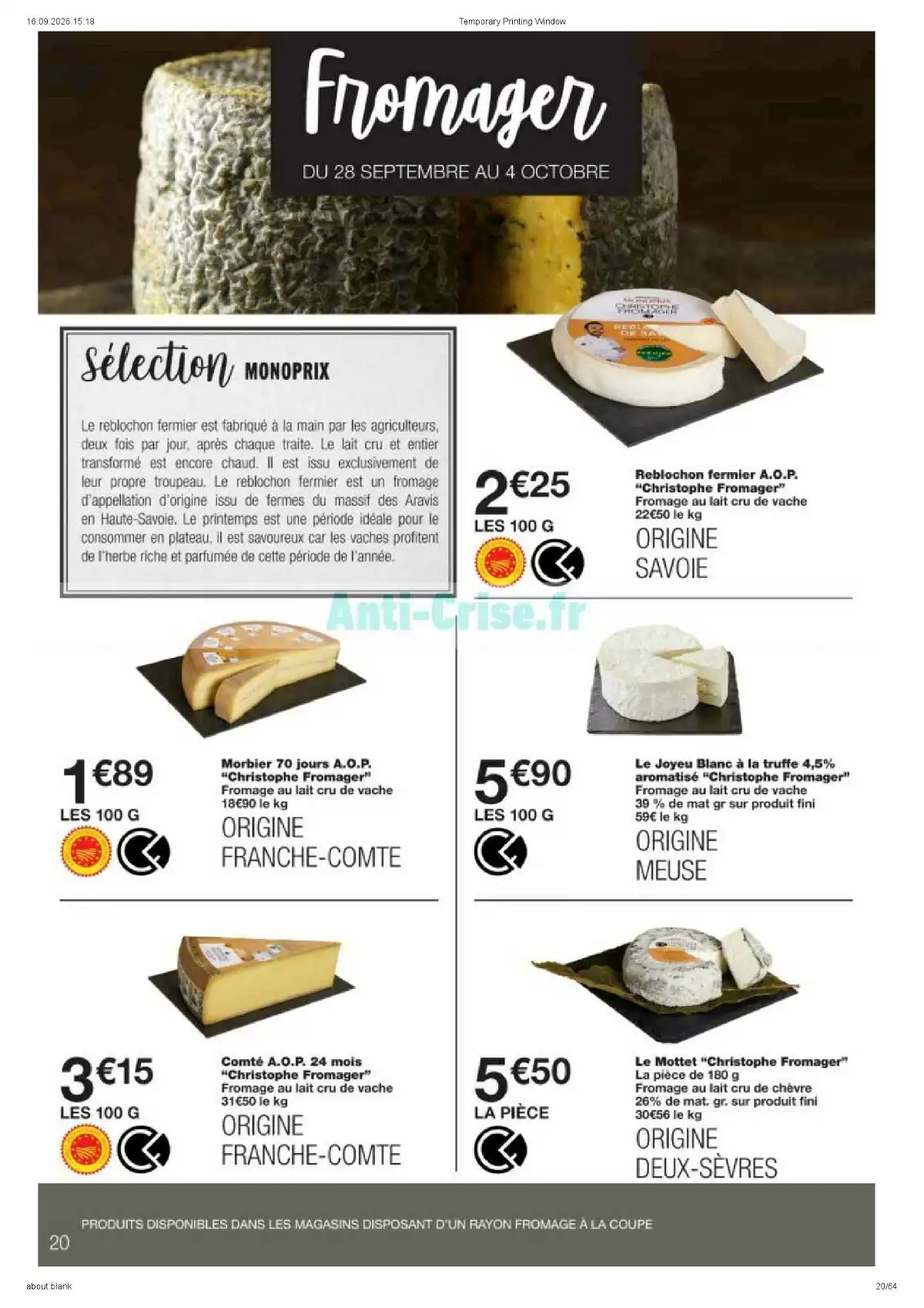 Catalogue Monoprix Du 22 Septembre Au 4 Octobre 2026 - Image 6 Du 22 Septembre