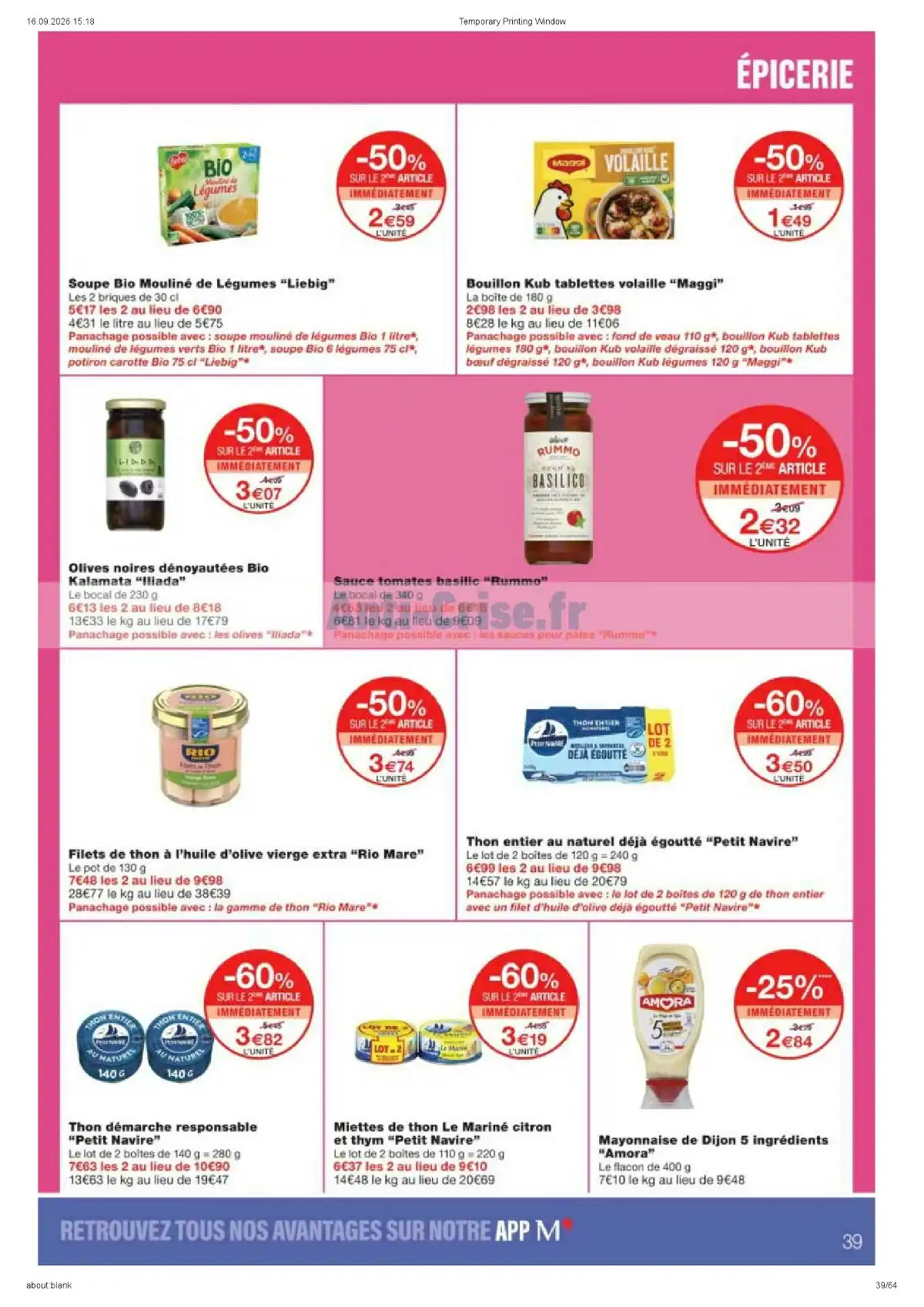 Catalogue Monoprix Du 22 Septembre Au 4 Octobre 2026 - Image 1 Du 22 Septembre