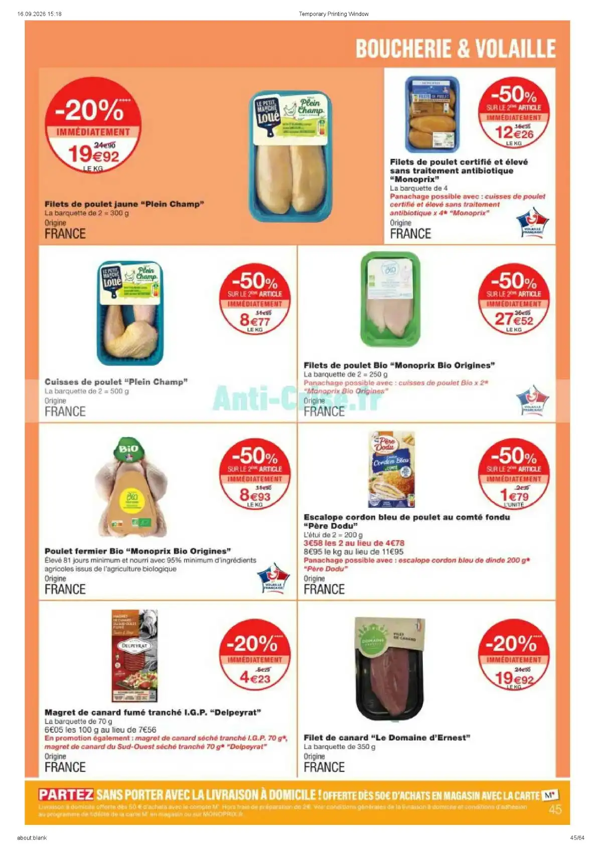 Catalogue Monoprix Du 22 Septembre Au 4 Octobre 2026 - Image 1 Du 22 Septembre