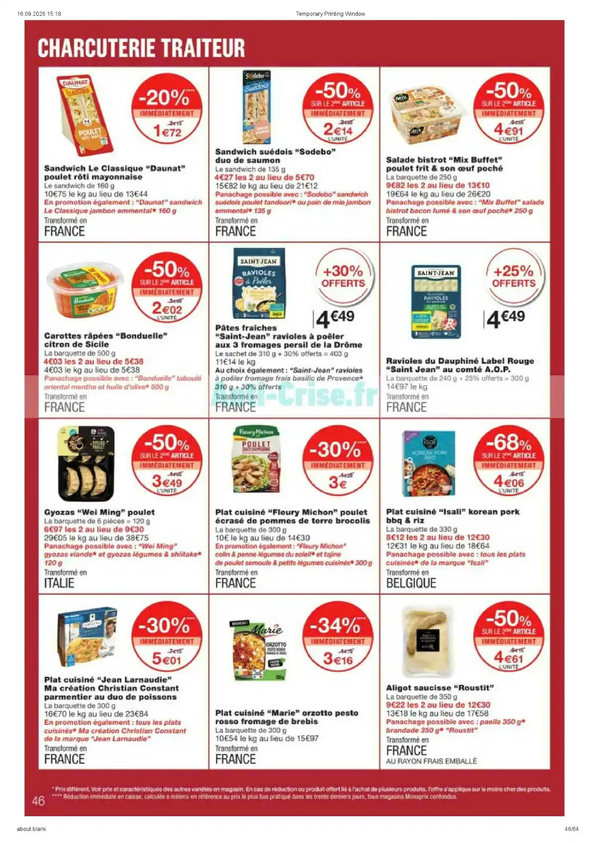 Catalogue Monoprix Du 22 Septembre Au 4 Octobre 2026 - Image 2 Du 22 Septembre