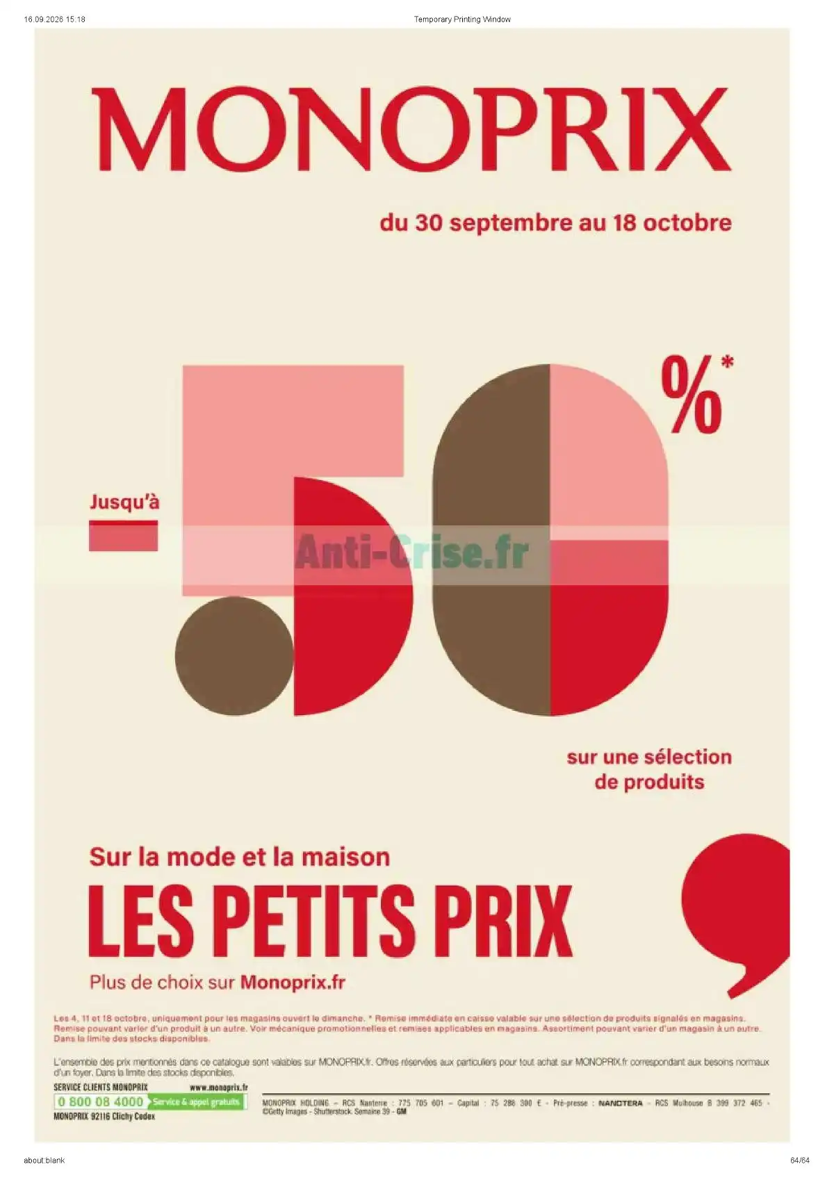 Catalogue Monoprix Du 22 Septembre Au 4 Octobre 2026 - Image 2 Du 22 Septembre