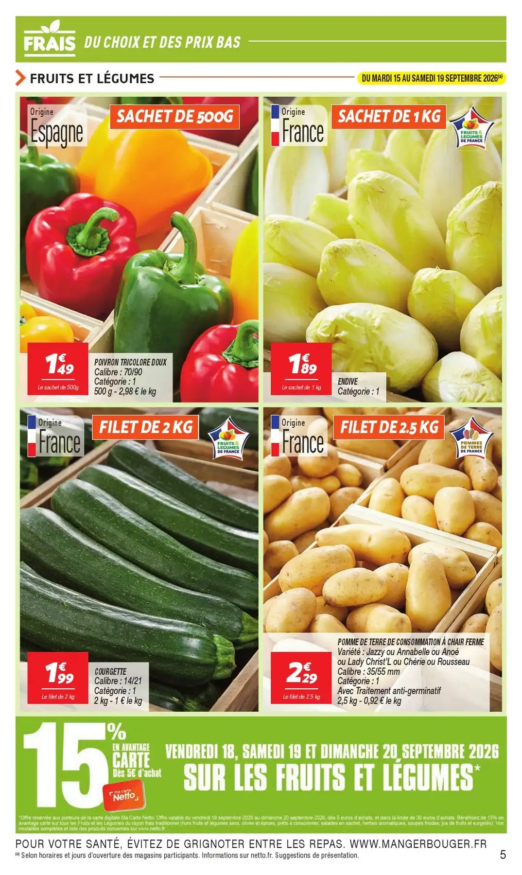 Catalogue Netto Du 15 Septembre Au 21 Septembre 2026 - Image 1 Du 15 Septembre