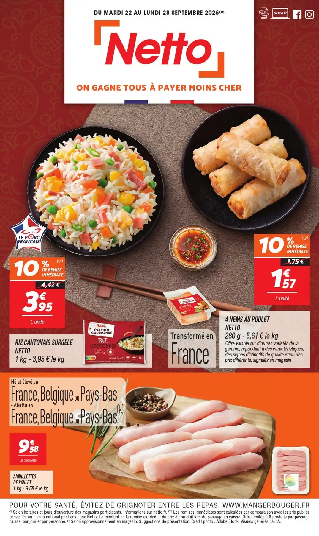 Catalogue Netto Du 22 Septembre Au 28 Septembre 2026 - Image 1 Du 22 Septembre