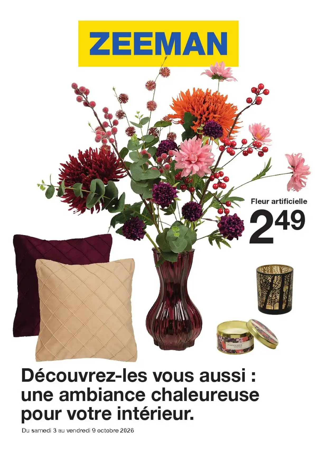 Catalogue Zeeman Du 3 Octobre Au 9 Octobre 2026 - Image 1 Du 3 Octobre
