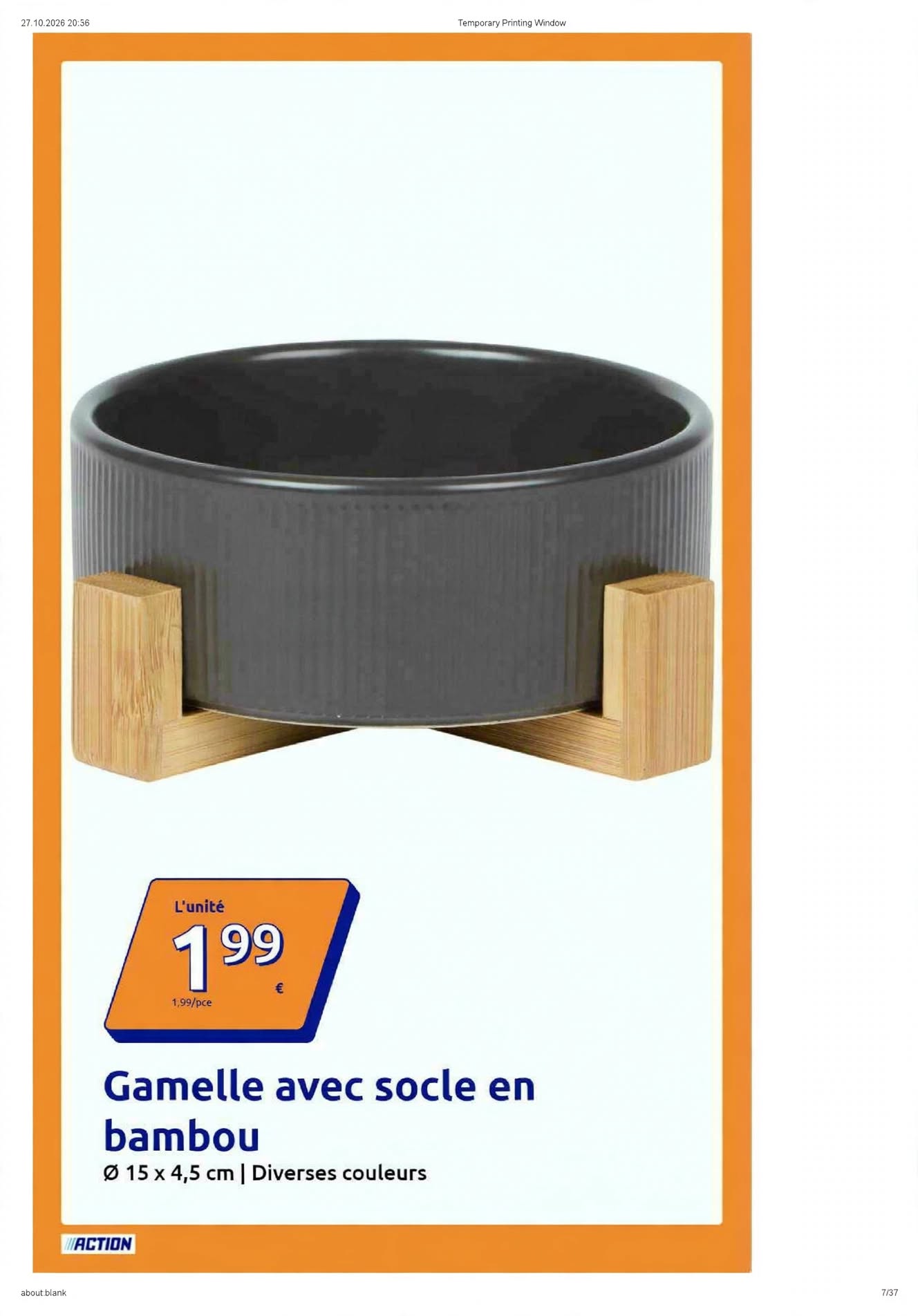 Du 28 Octobre