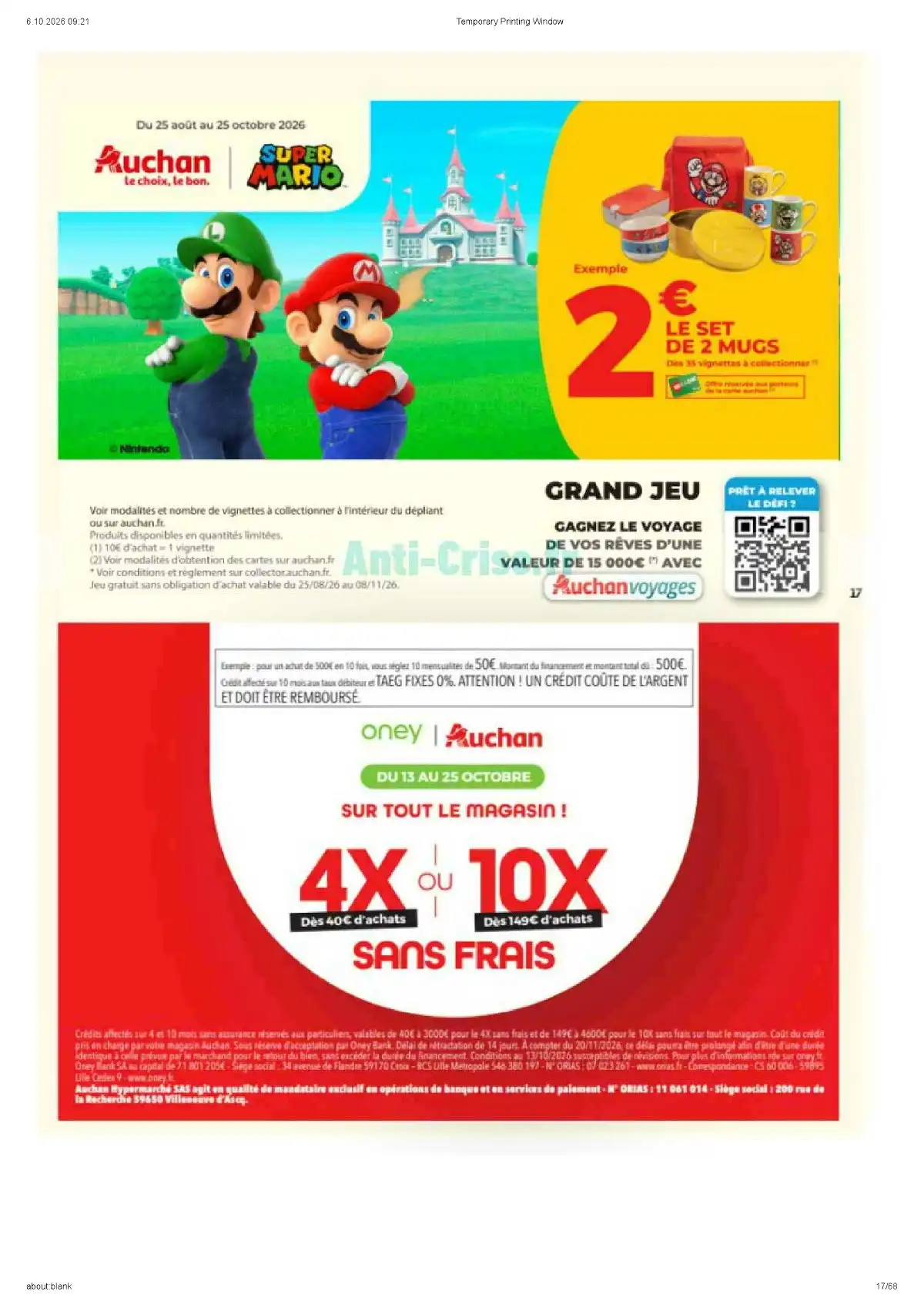 Du 13 Octobre