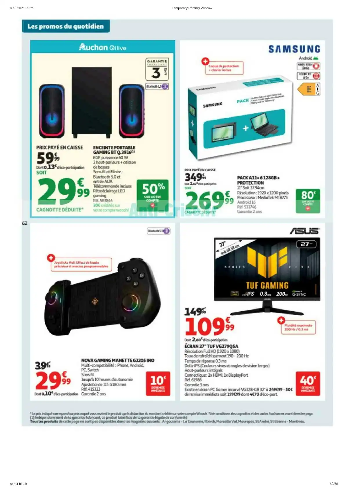 Catalogue Auchan Du 13 Octobre Au 25 Octobre 2026 - Image 6 Du 13 Octobre