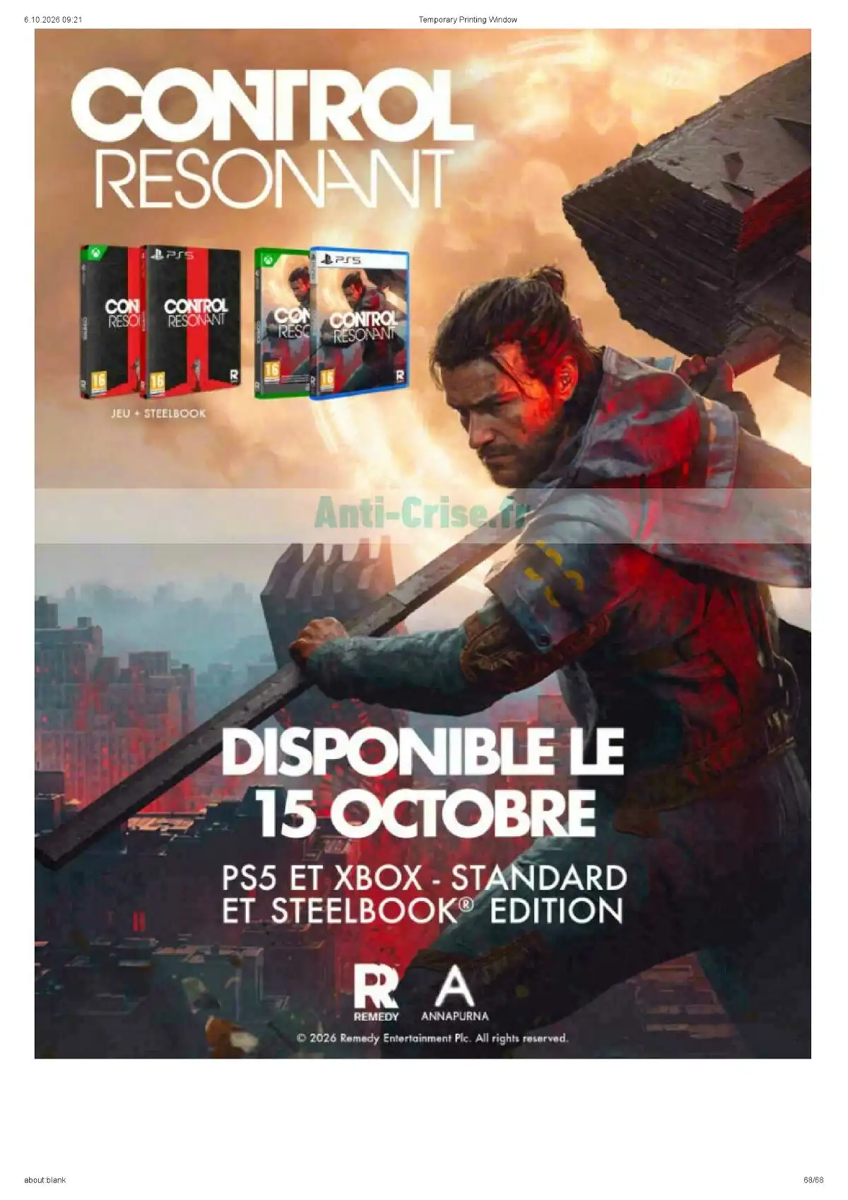 Du 13 Octobre