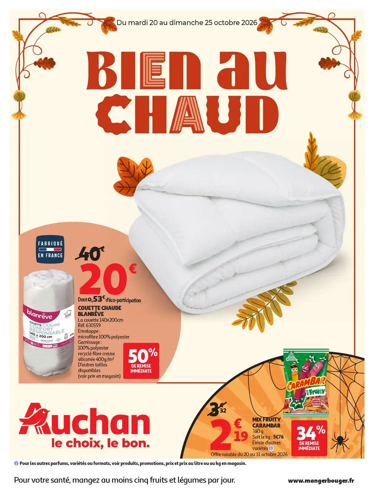 Catalogue Auchan Du 20 Octobre Au 25 Octobre 2026 - Image 1 Du 20 Octobre