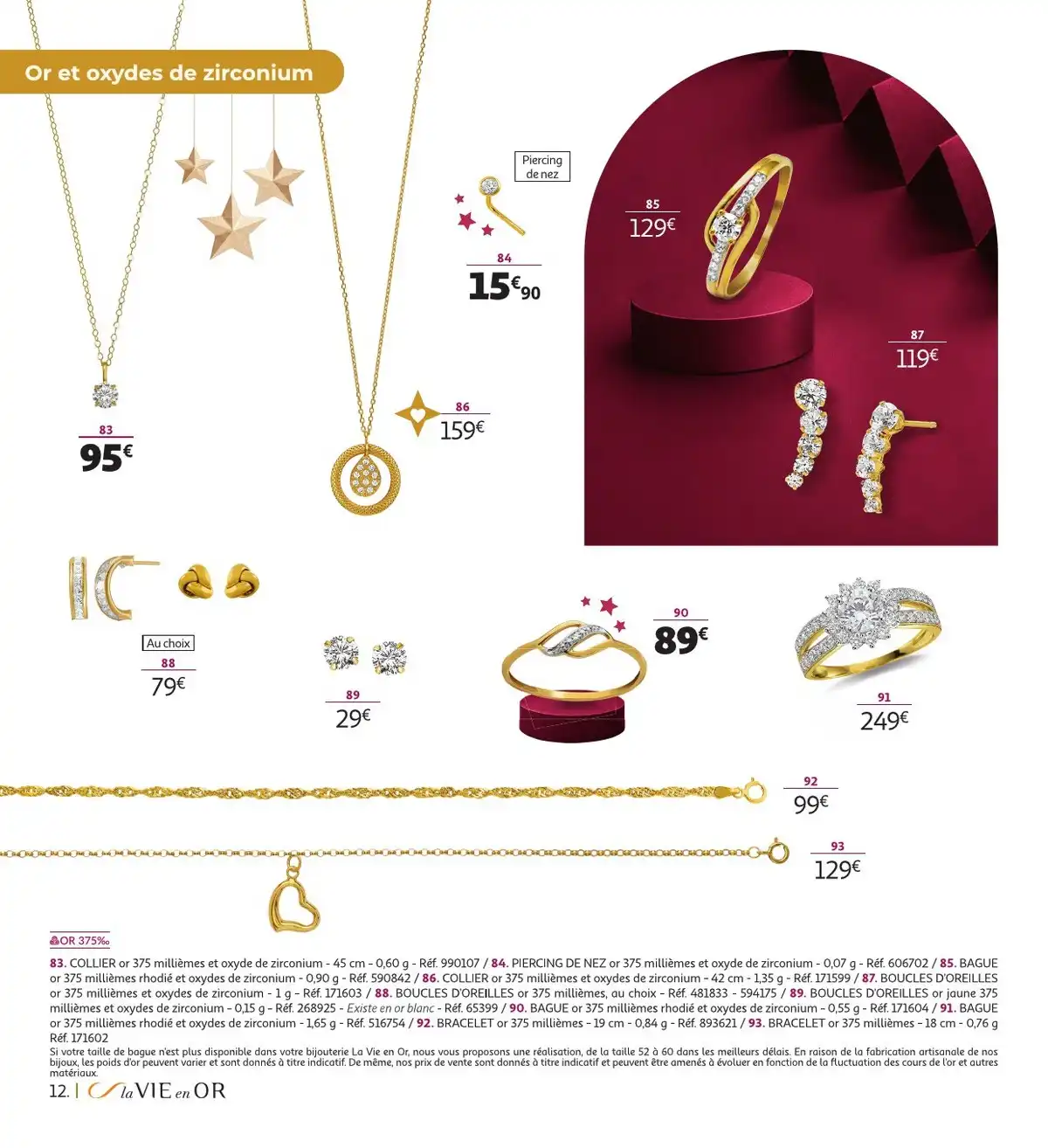 Du 20 Octobre 31 Décembre Bijoux