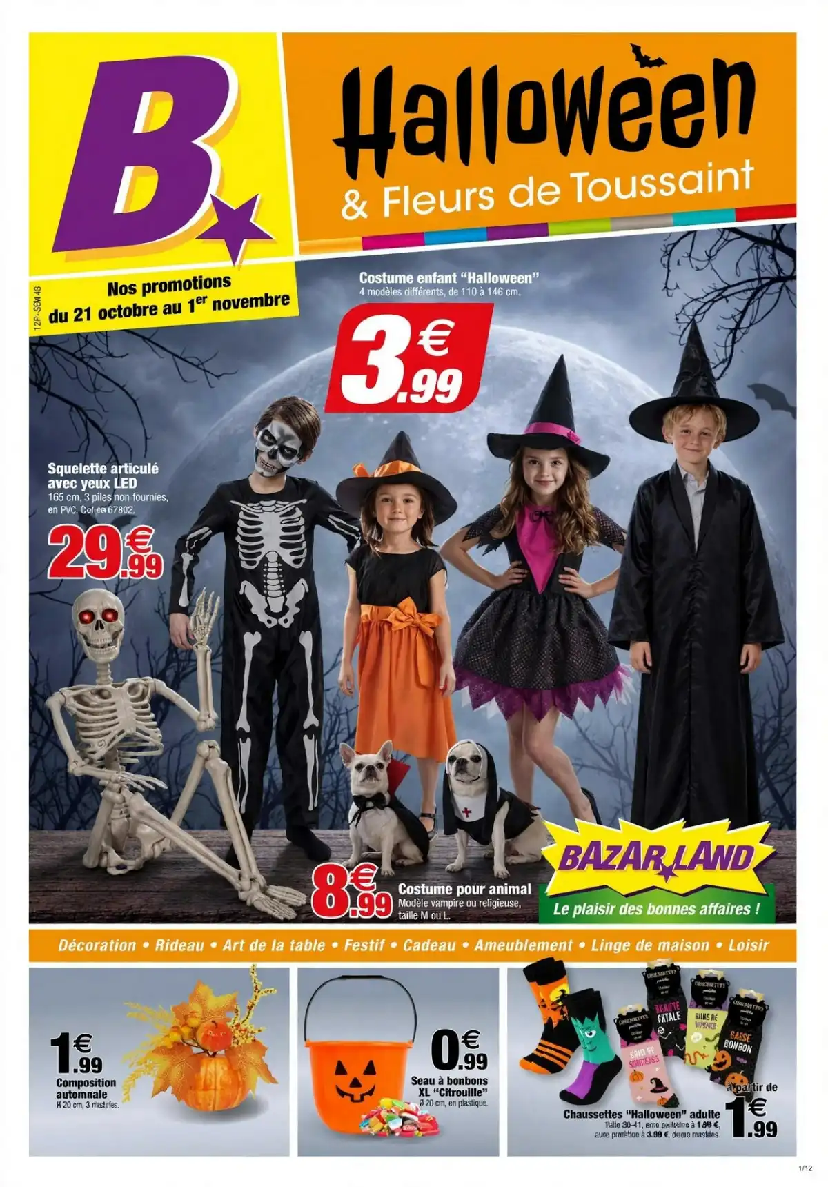 Catalogue Bazarland Du 21 Octobre Au 1 Novembre 2026 - Image 1 Du 20 Octobre Halloween