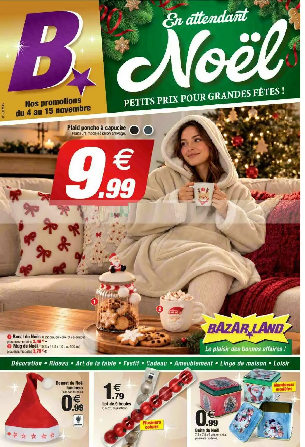 Catalogue Bazarland Du 4 Novembre Au 15 Novembre 2026 Noël - Image 1 Du 4 Novembre Noël