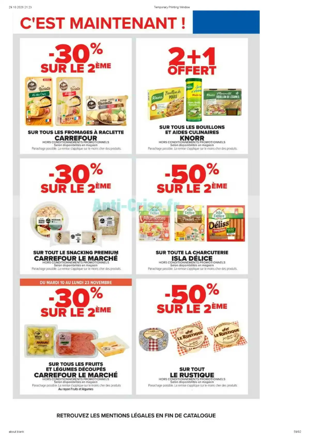 Catalogue Carrefour Du 10 Novembre Au 23 Novembre 2026 - Image 1 Du 10 Novembre