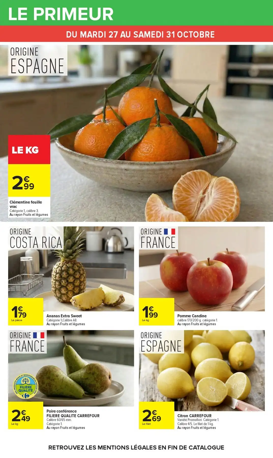 Du 27 Octobre