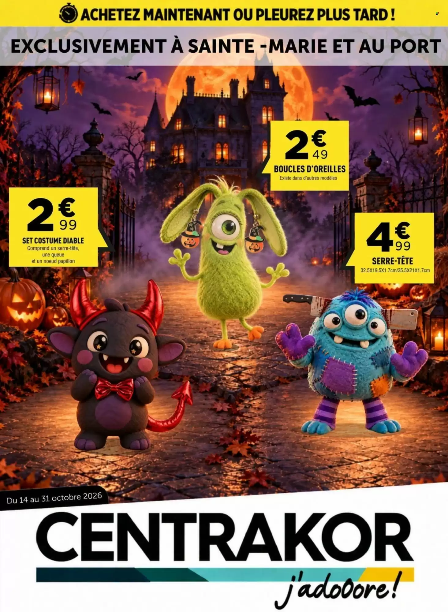 Catalogue Centrakor Du 19 Octobre Au 31 Octobre 2026 (Halloween) - Image 1 Du 14 Octobre Halloween