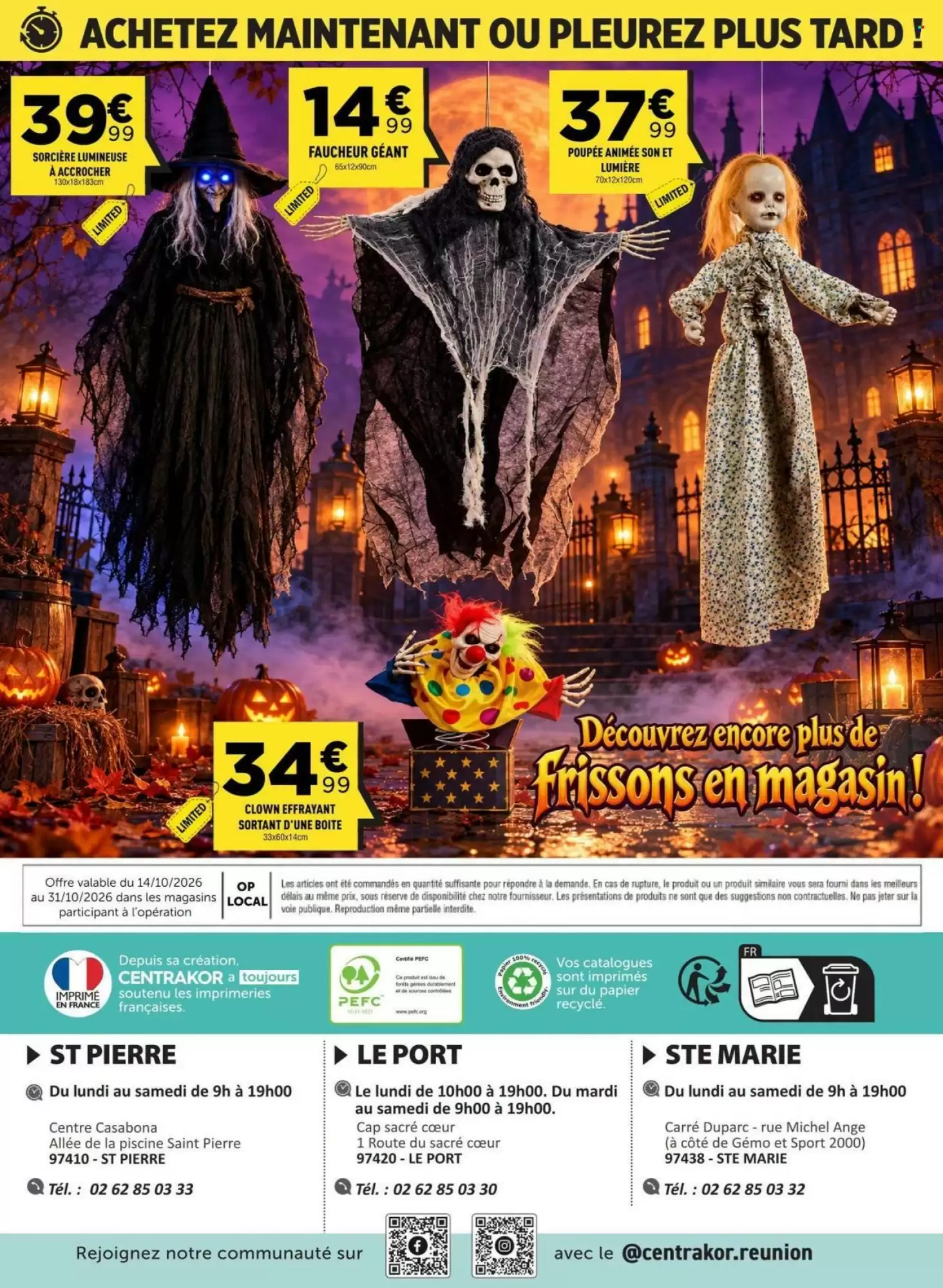 Catalogue Centrakor Du 19 Octobre Au 31 Octobre 2026 (Halloween) - Image 6 Du 14 Octobre Halloween