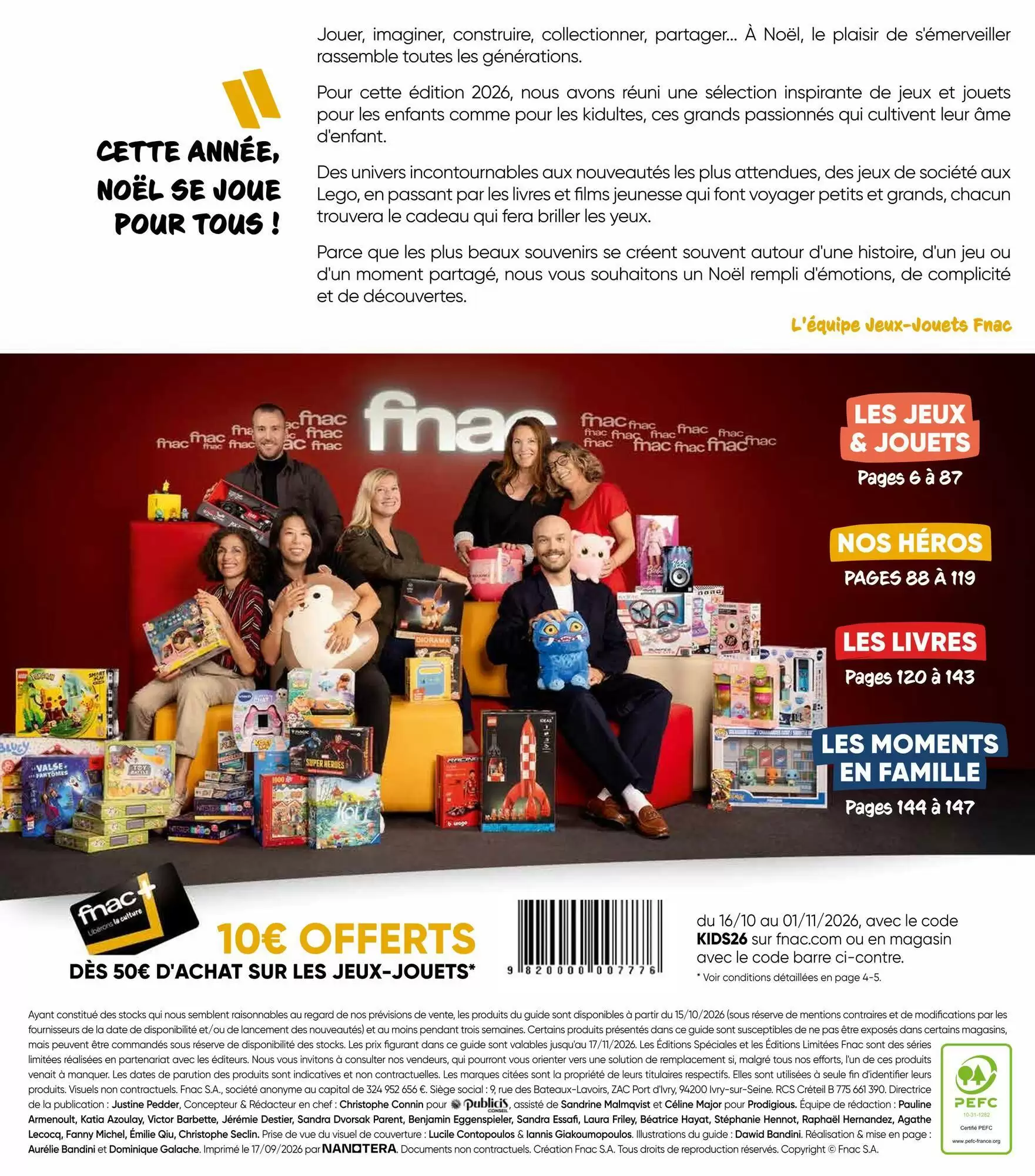 Catalogue Fnac Noël 2026 - Image 1 Du 21 Octobre - 31 Décembre 2026