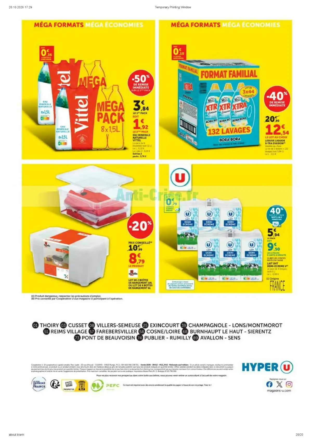 Catalogue Hyper U Du 27 Octobre Au 8 Novembre 2026 - Image 6 Du 27 Octobre