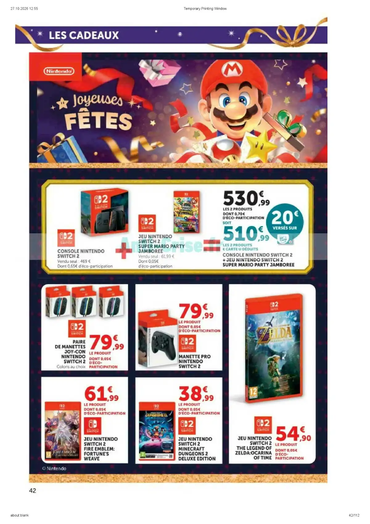 Du 10 Novembre - 29 Décembre 2026
