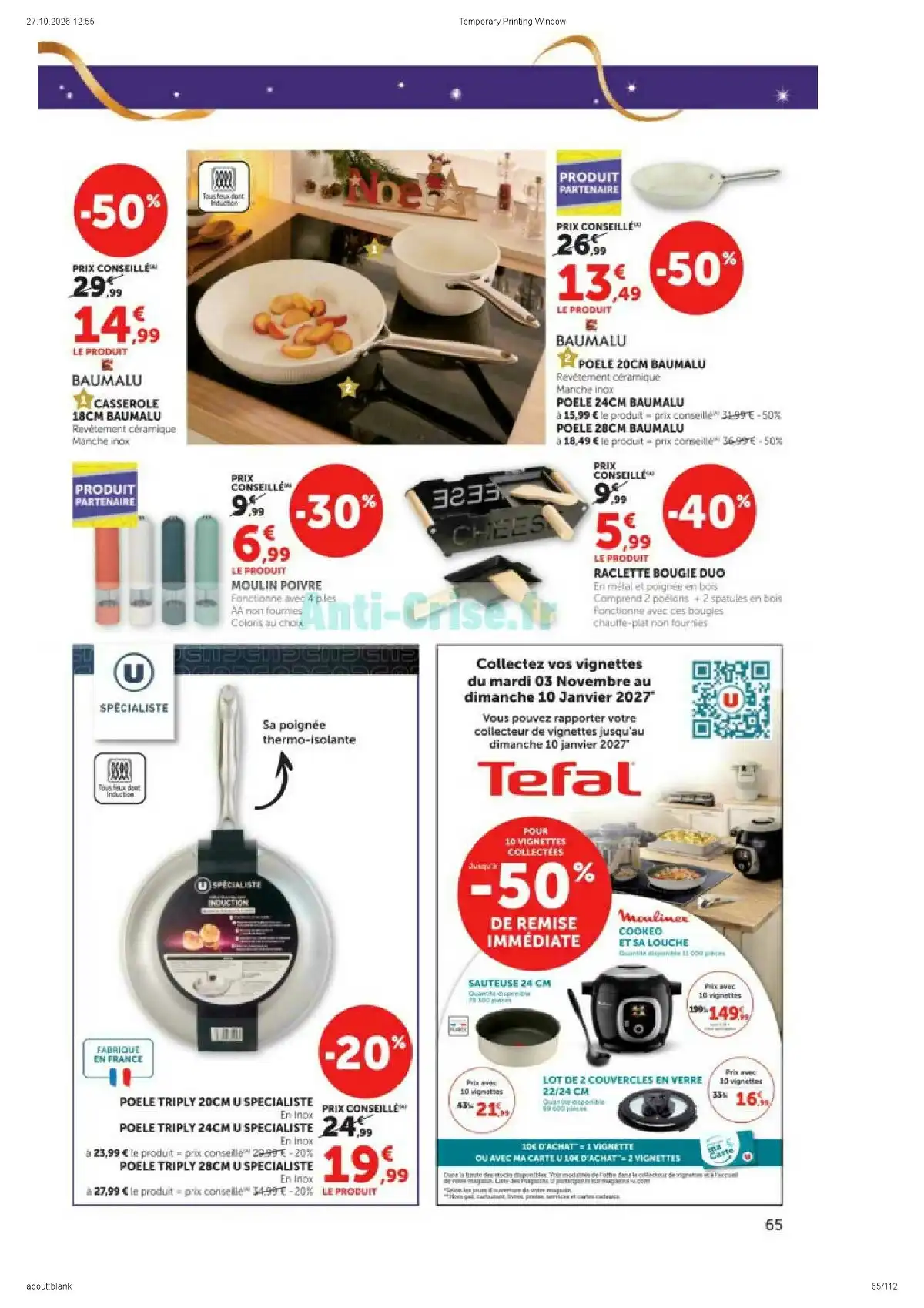 Du 10 Novembre - 29 Décembre 2026