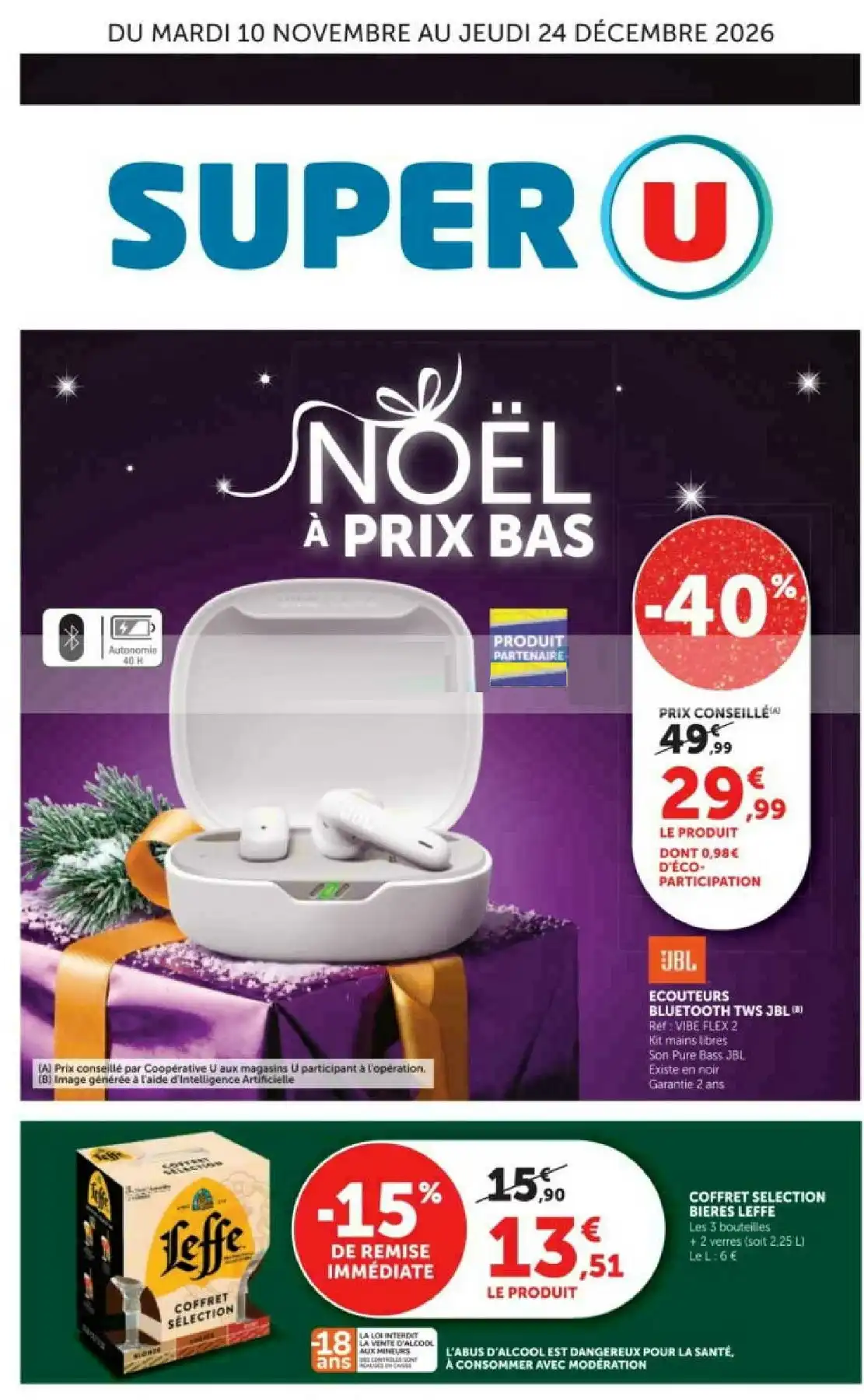 Catalogue Super U Noël 2026 - Image 1 Du 10 Novembre - 24 Décembre 2026