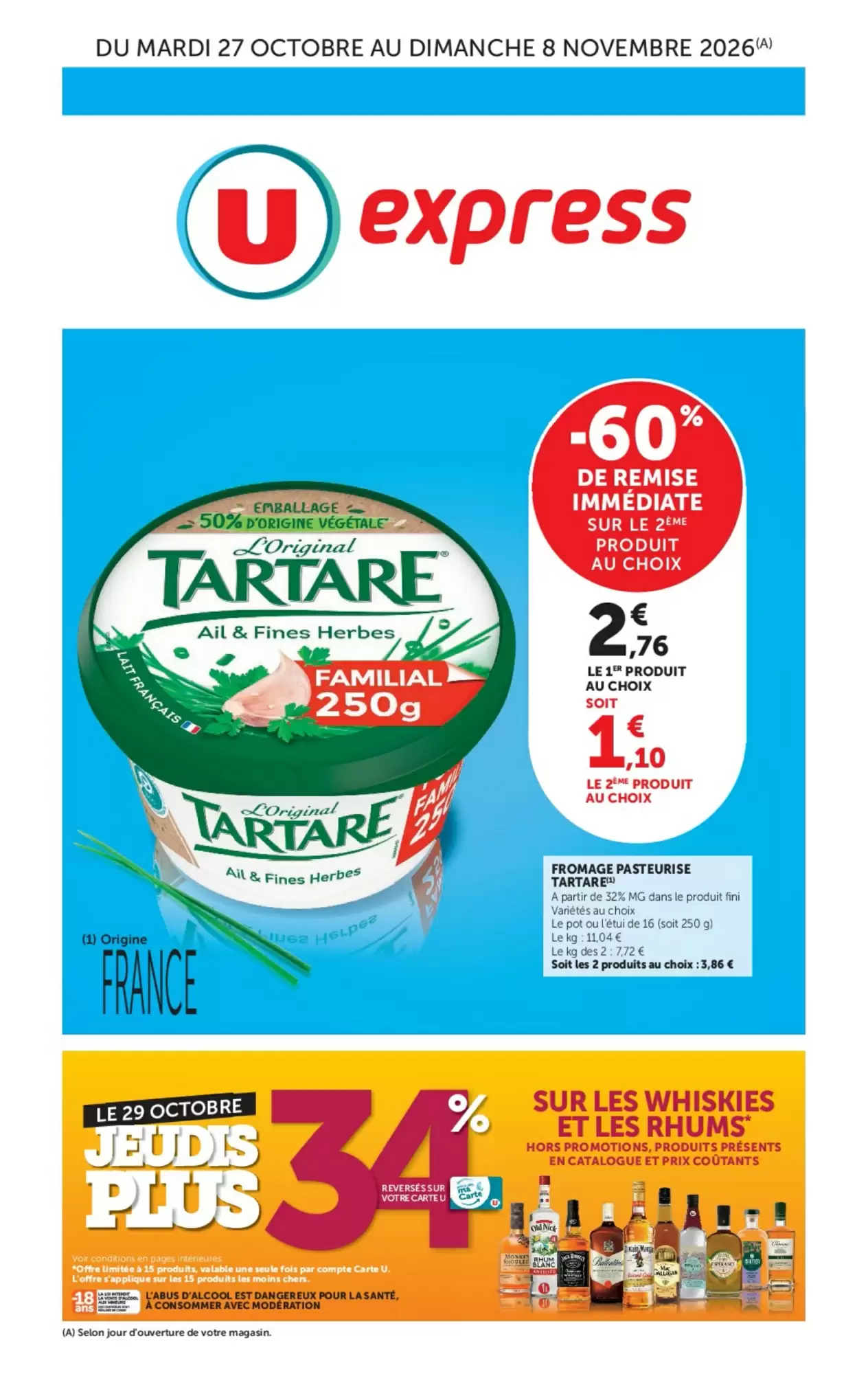 Catalogue U Express Du 27 Octobre Au 8 Novembre 2026 - Image 1 Dal 27 Ottobre